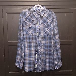 Rock Roll N Soul 3XL Men's Snap Down